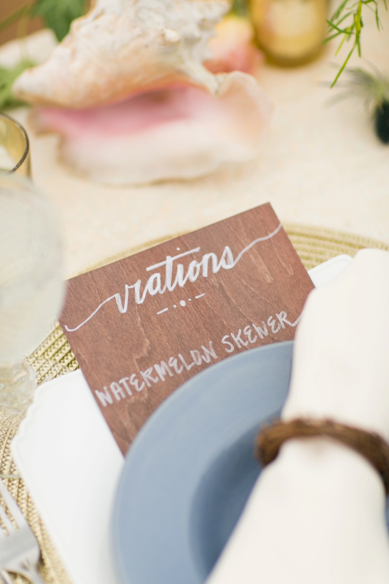 Peach & Blue Destination Wedding Ideas via TheELD.com