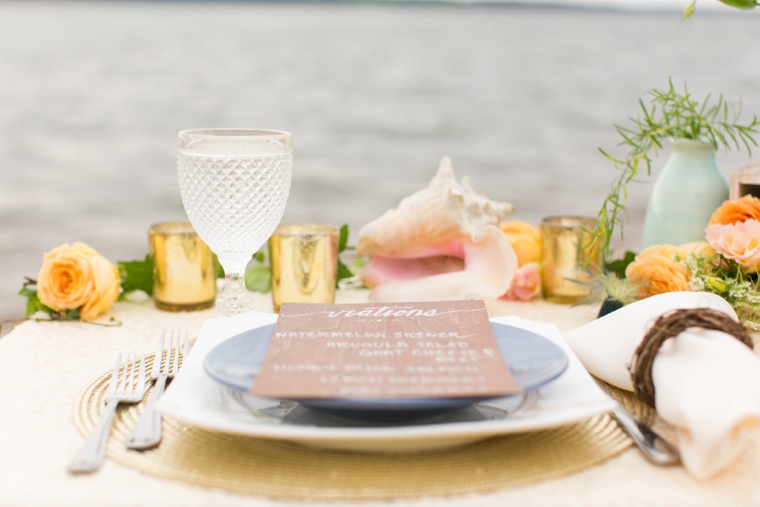 Peach & Blue Destination Wedding Ideas via TheELD.com