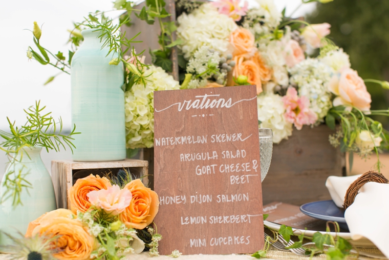 Peach & Blue Destination Wedding Ideas via TheELD.com