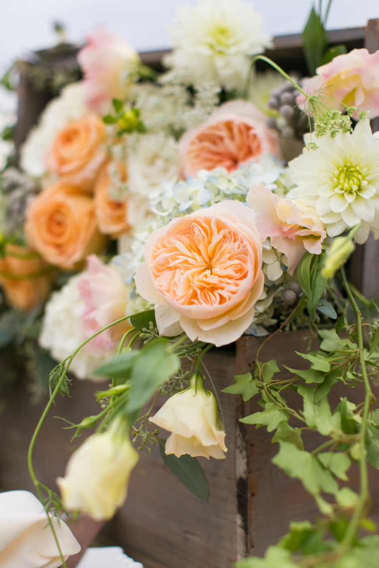 Peach & Blue Destination Wedding Ideas via TheELD.com