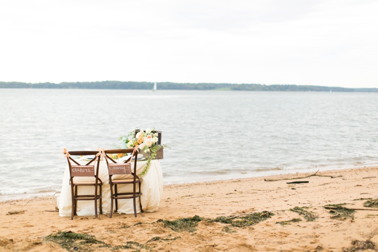 Peach & Blue Destination Wedding Ideas via TheELD.com