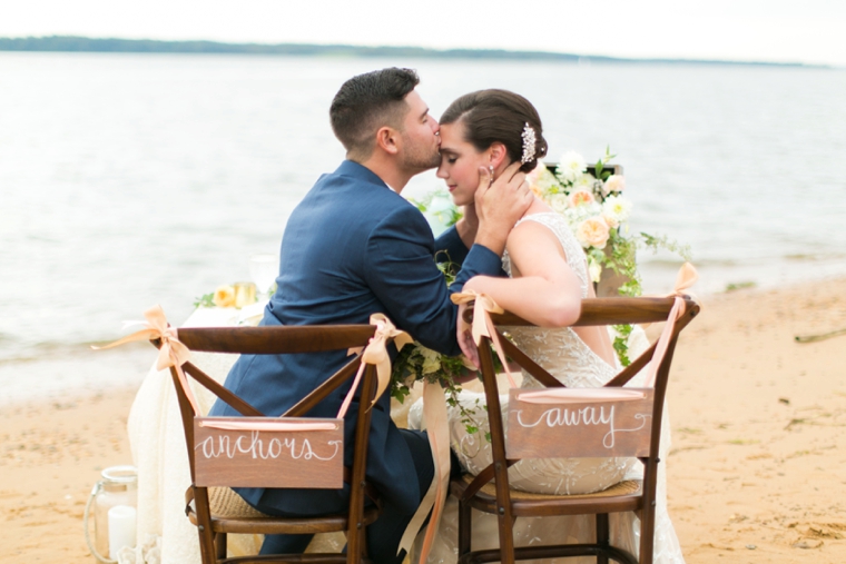 Peach & Blue Destination Wedding Ideas via TheELD.com