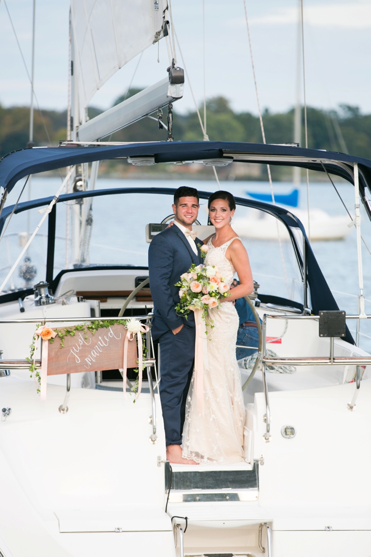 Peach & Blue Destination Wedding Ideas via TheELD.com