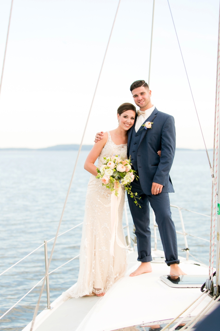 Peach & Blue Destination Wedding Ideas via TheELD.com