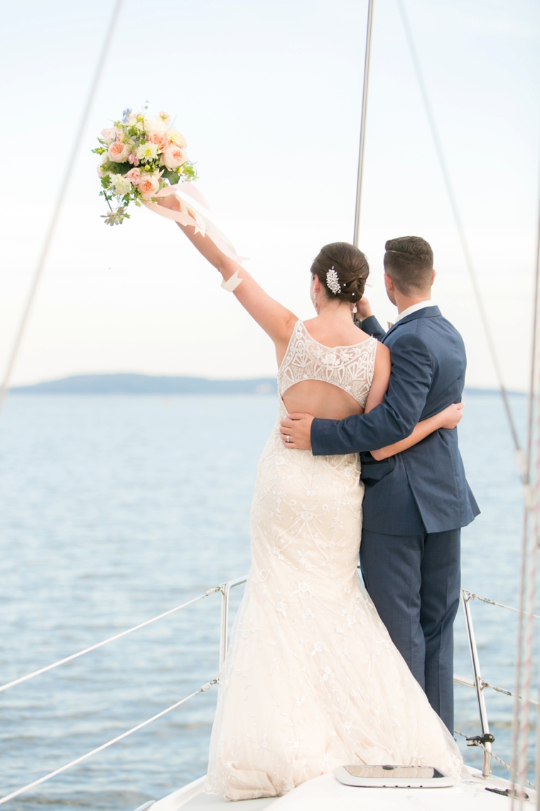 Peach & Blue Destination Wedding Ideas via TheELD.com