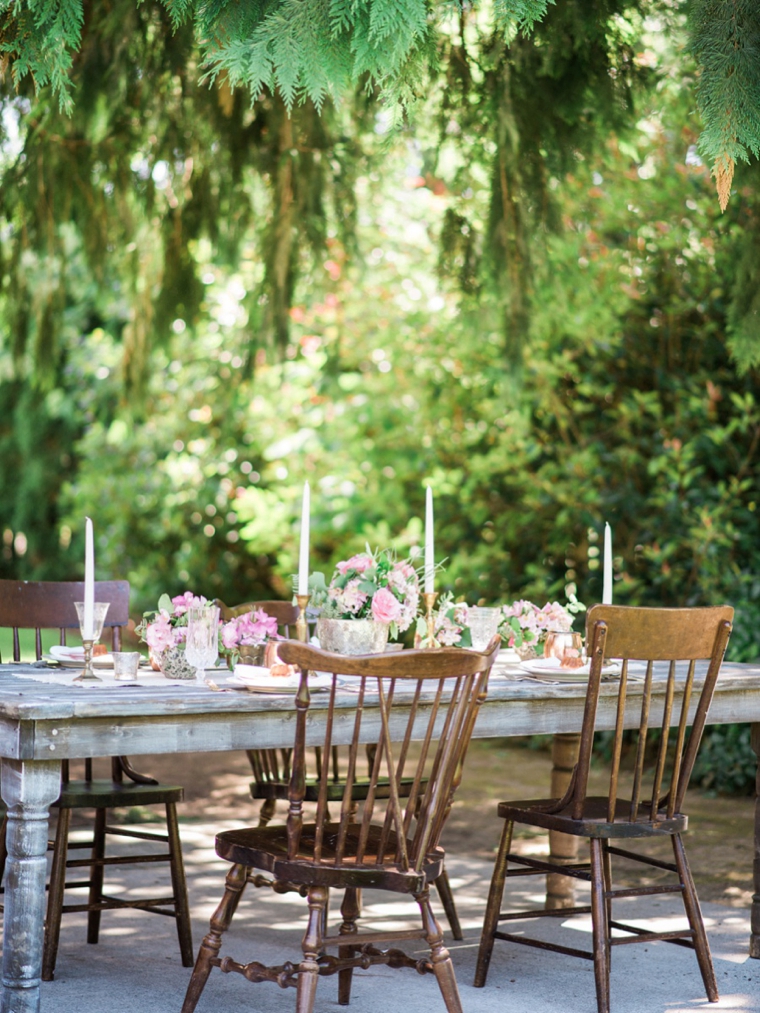 Romantic Pink Garden Wedding Ideas via TheELD.com