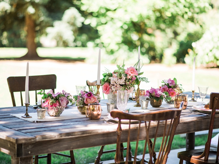 Romantic Pink Garden Wedding Ideas via TheELD.com