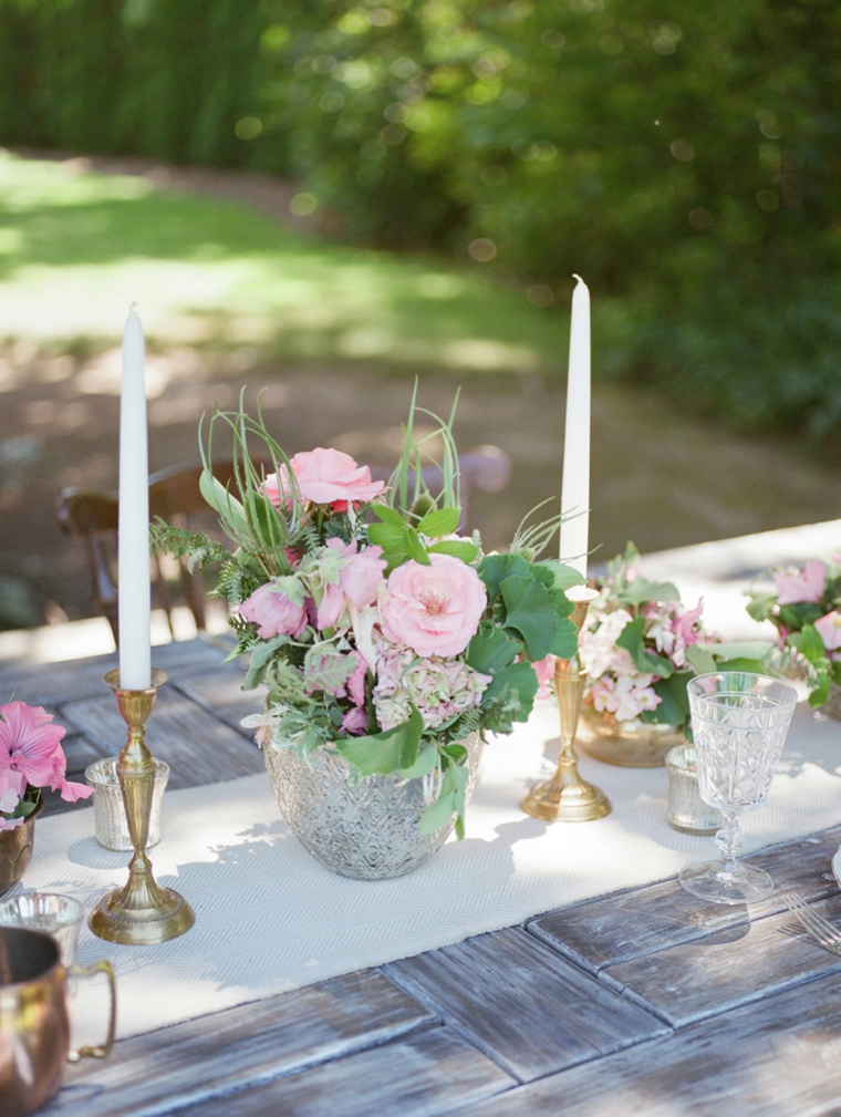 Romantic Pink Garden Wedding Ideas via TheELD.com