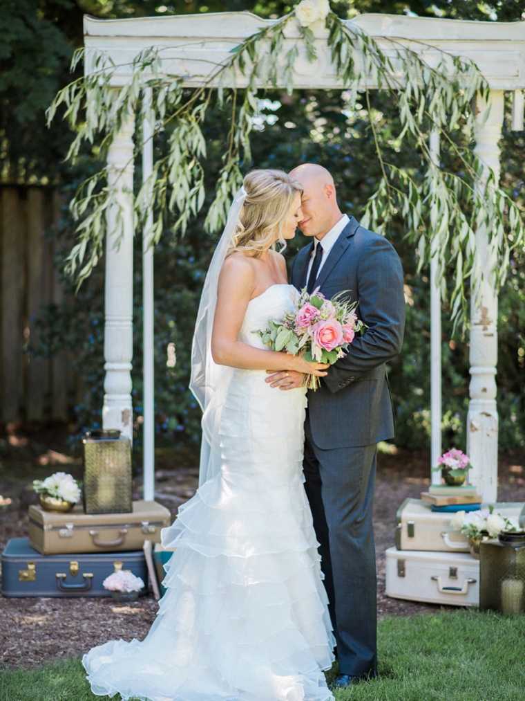 Romantic Pink Garden Wedding Ideas via TheELD.com