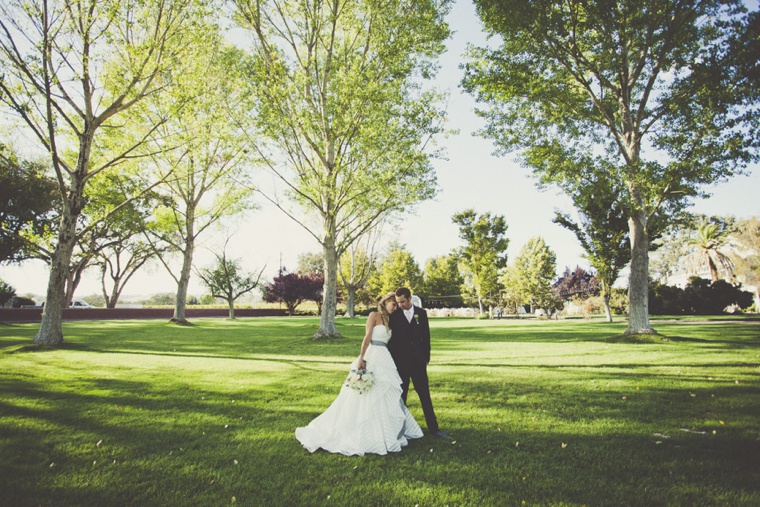 Eclectic Blush and Gold Vineyard Wedding via TheELD.com