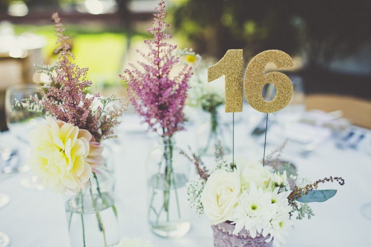 Eclectic Blush and Gold Vineyard Wedding via TheELD.com