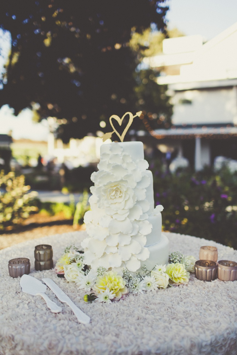 Eclectic Blush and Gold Vineyard Wedding via TheELD.com