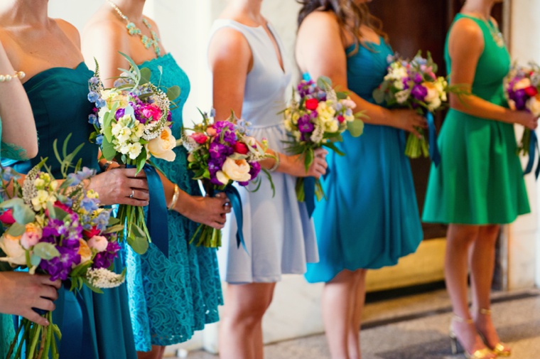 An Elegant & Colorful Wedding via TheELD.com