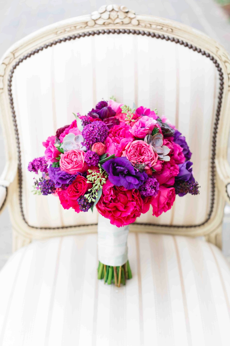 Vibrant Purple California Vineyard Wedding via TheELD.com