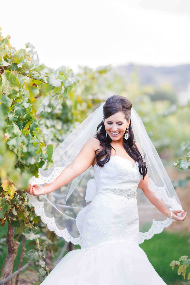 Vibrant Purple California Vineyard Wedding via TheELD.com