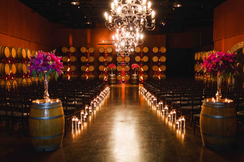 Vibrant Purple California Vineyard Wedding via TheELD.com