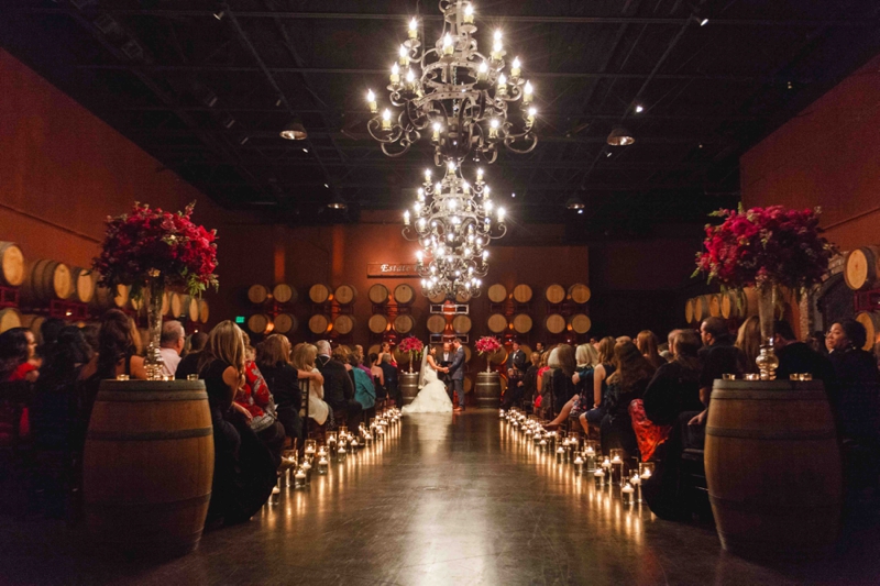 Vibrant Purple California Vineyard Wedding via TheELD.com