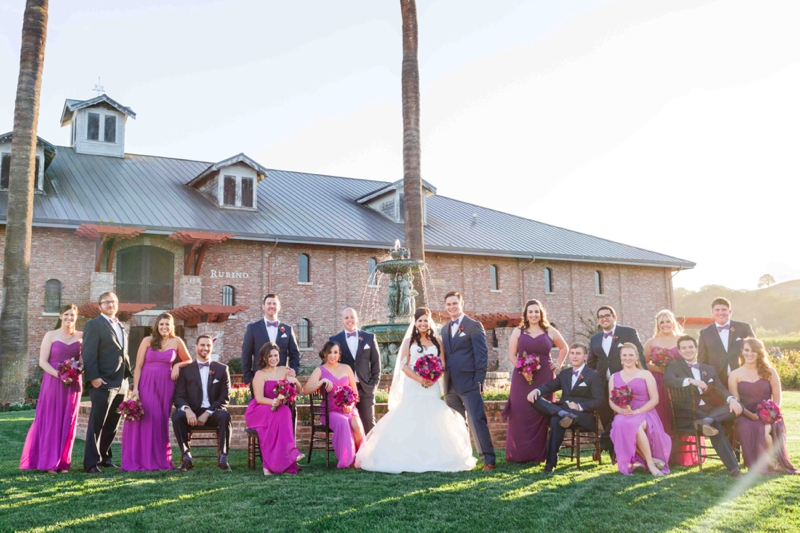 Vibrant Purple California Vineyard Wedding via TheELD.com