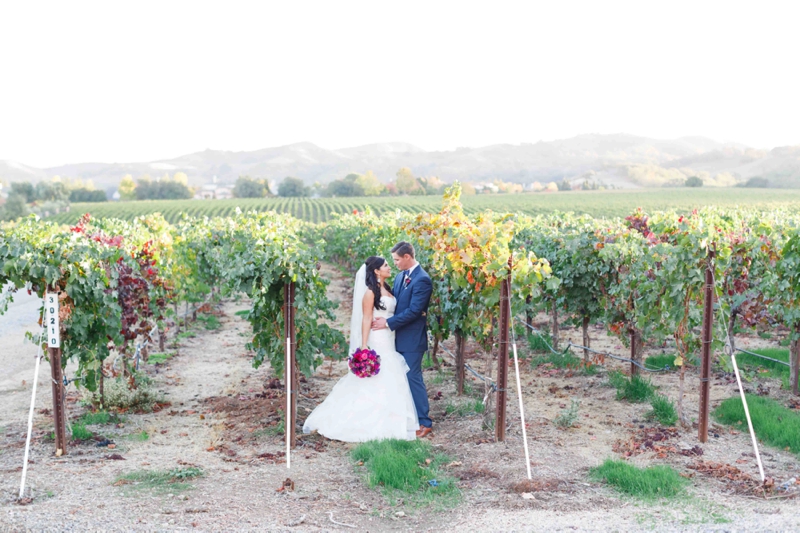 Vibrant Purple California Vineyard Wedding via TheELD.com