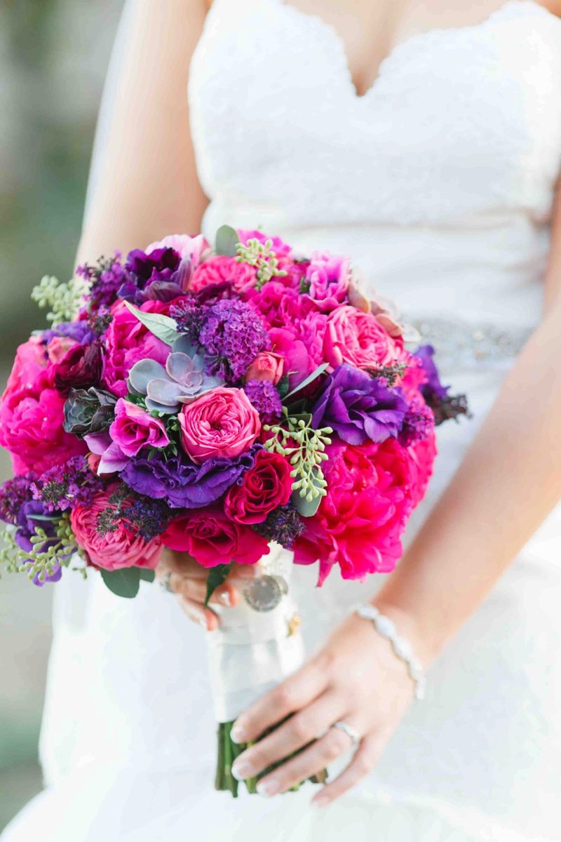 Vibrant Purple California Vineyard Wedding via TheELD.com