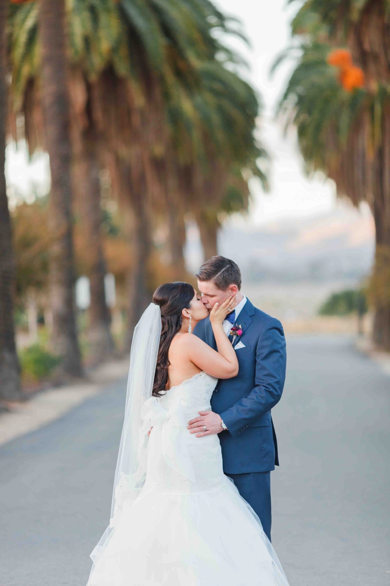 Vibrant Purple California Vineyard Wedding via TheELD.com