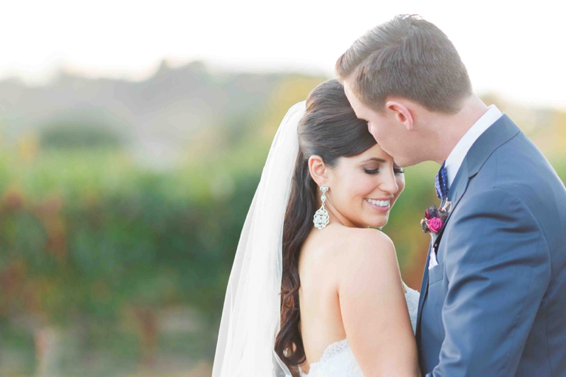 Vibrant Purple California Vineyard Wedding via TheELD.com