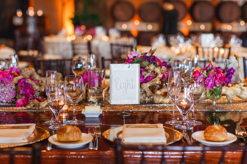 Vibrant Purple California Vineyard Wedding via TheELD.com