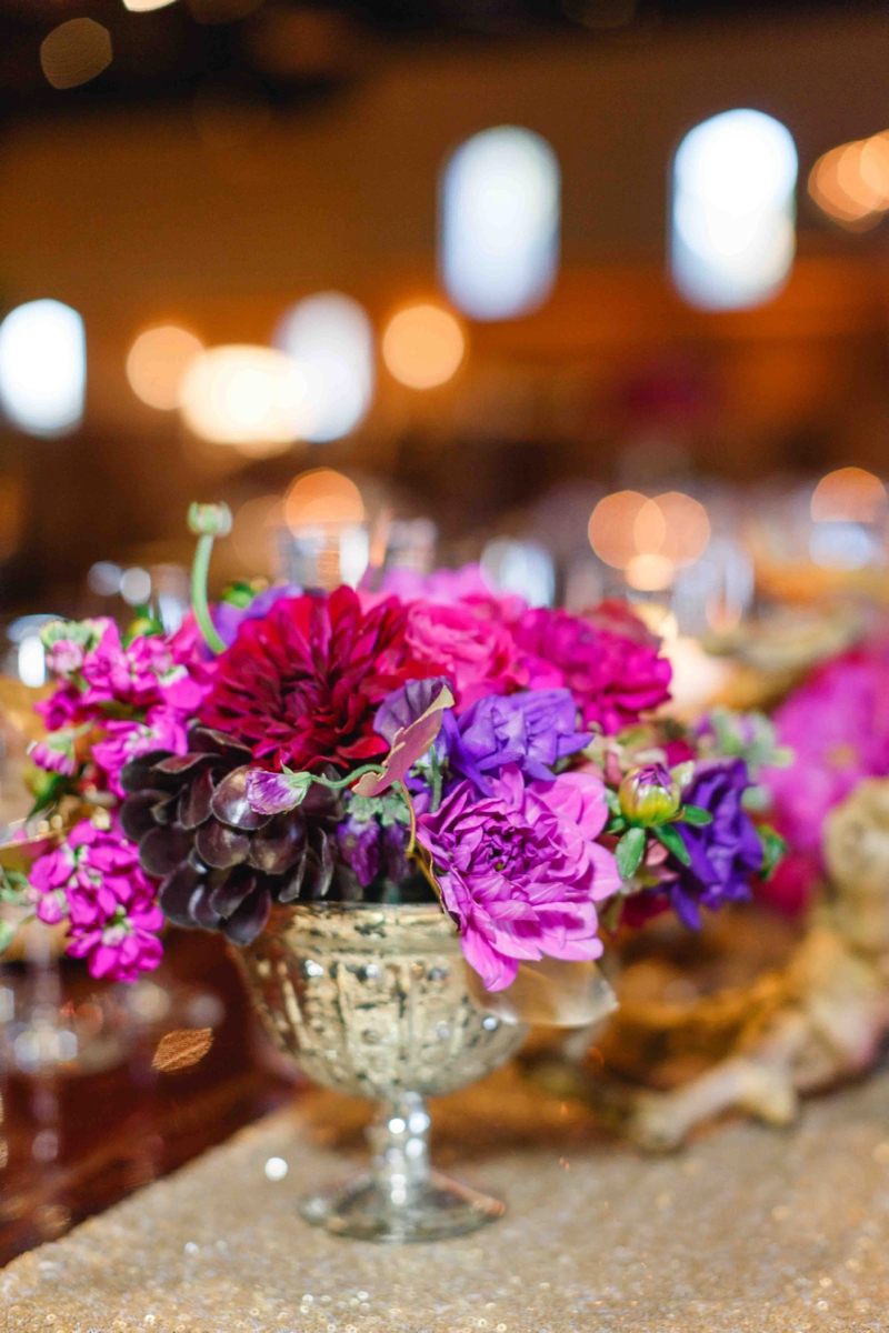 Vibrant Purple California Vineyard Wedding via TheELD.com