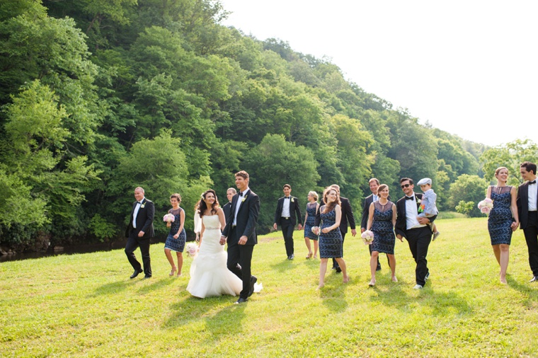 A Pink and Yellow Viriginia Farm Wedding via TheELD.com