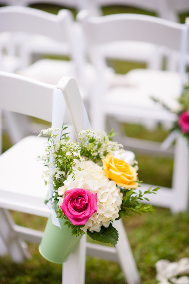 A Pink and Yellow Viriginia Farm Wedding via TheELD.com