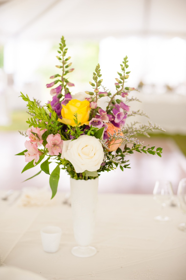 A Pink and Yellow Viriginia Farm Wedding via TheELD.com