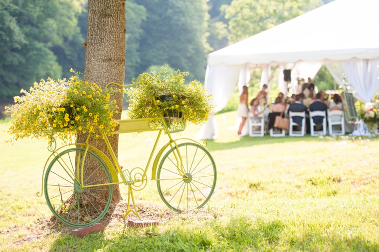 A Pink and Yellow Viriginia Farm Wedding via TheELD.com