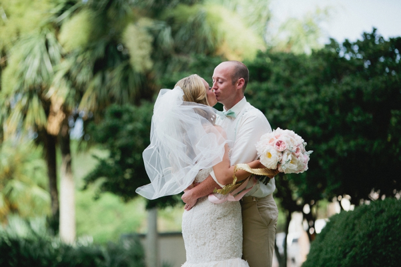 A Romantic Blush, Mint and Gold Wedding via TheELD.com