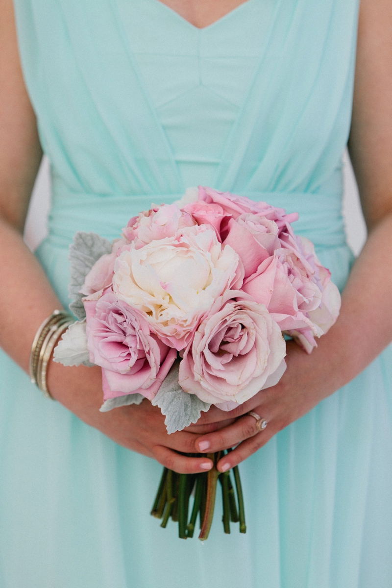 A Romantic Blush, Mint and Gold Wedding via TheELD.com