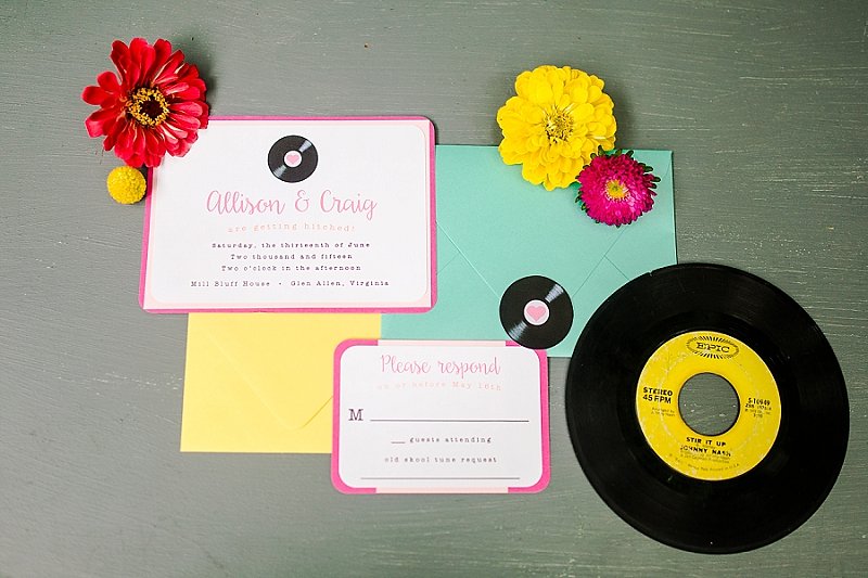 Colorful Retro Wedding Ideas via TheELD.com