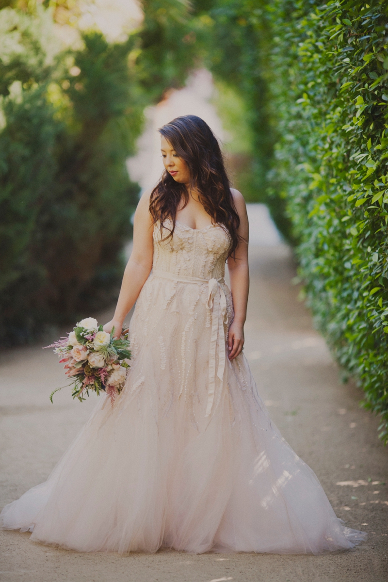 Eclectic Blush Palm Springs Wedding via TheELD.com