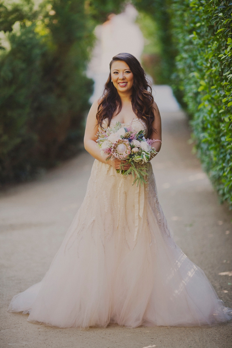 Eclectic Blush Palm Springs Wedding via TheELD.com