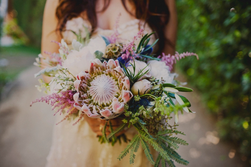 Eclectic Blush Palm Springs Wedding via TheELD.com