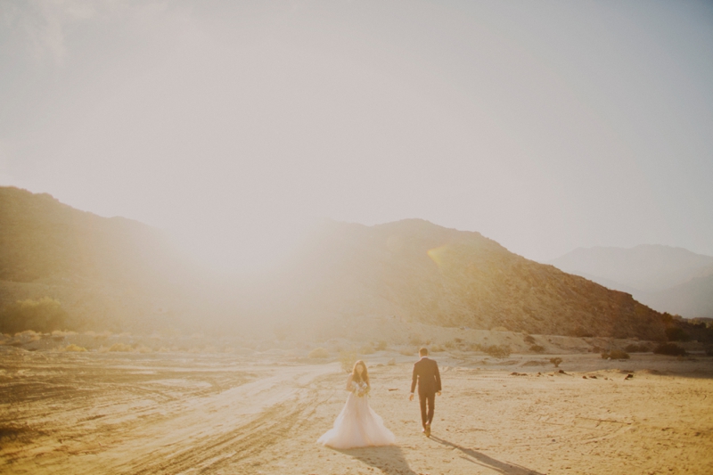 Eclectic Blush Palm Springs Wedding via TheELD.com