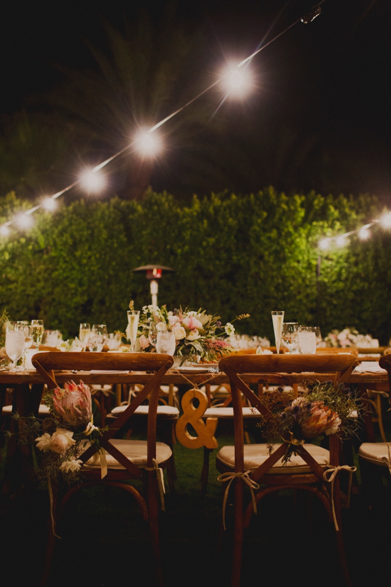 Eclectic Blush Palm Springs Wedding via TheELD.com