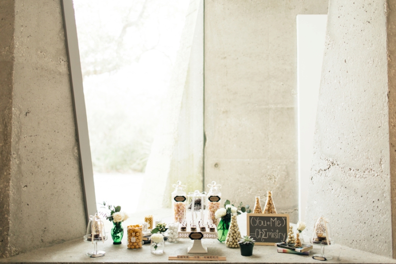 Eclectic Chemistry Inspired Wedding Ideas via TheELD.com