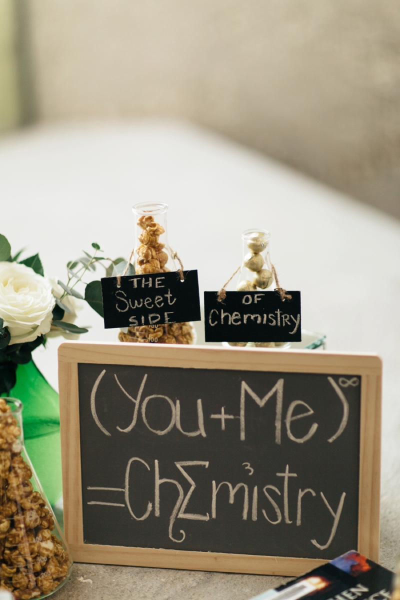 Eclectic Chemistry Inspired Wedding Ideas via TheELD.com