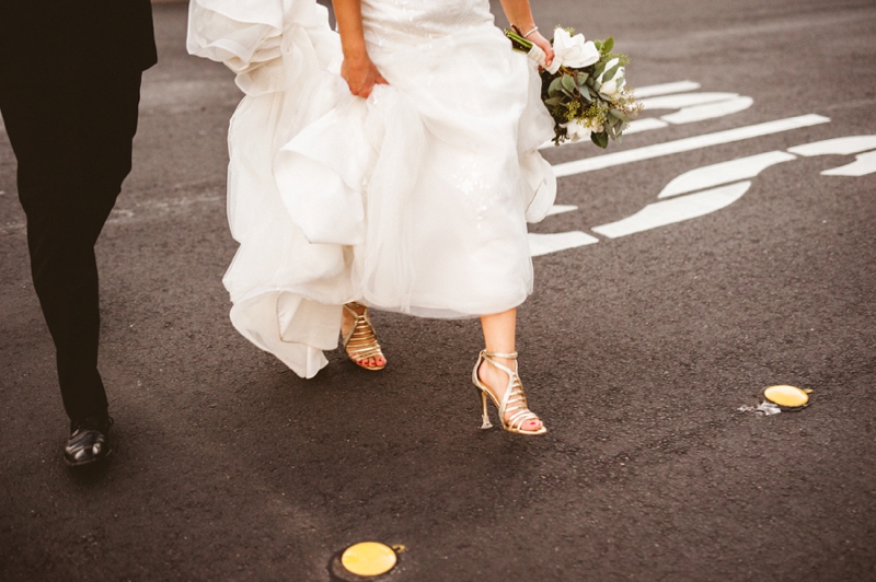 An Elegant Chic Gold and White Wedding via TheELD.com