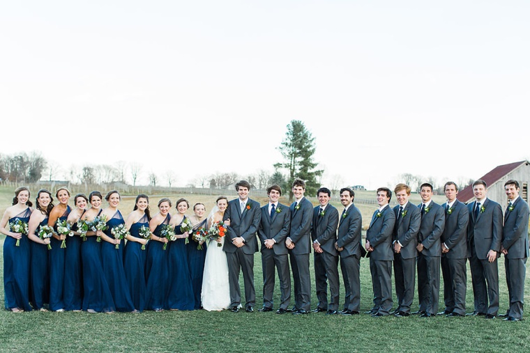 A Red & Orange Virginia Vineyard Wedding via TheELD.com