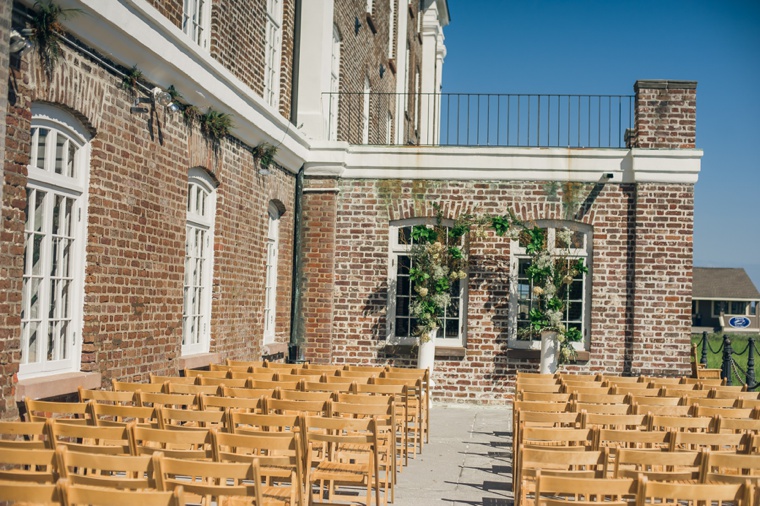 Elegant Green & White Charleston Wedding via TheELD.com