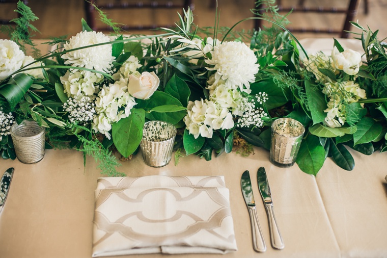 Elegant Green & White Charleston Wedding via TheELD.com