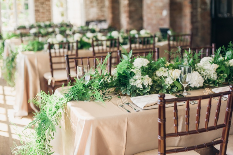 Elegant Green & White Charleston Wedding via TheELD.com