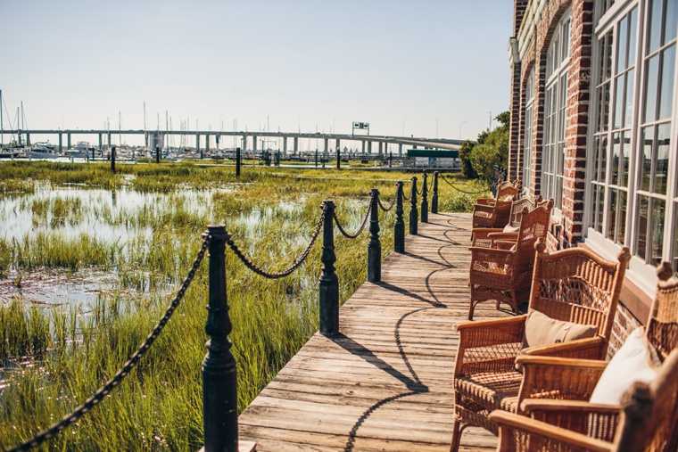 Elegant Green & White Charleston Wedding via TheELD.com