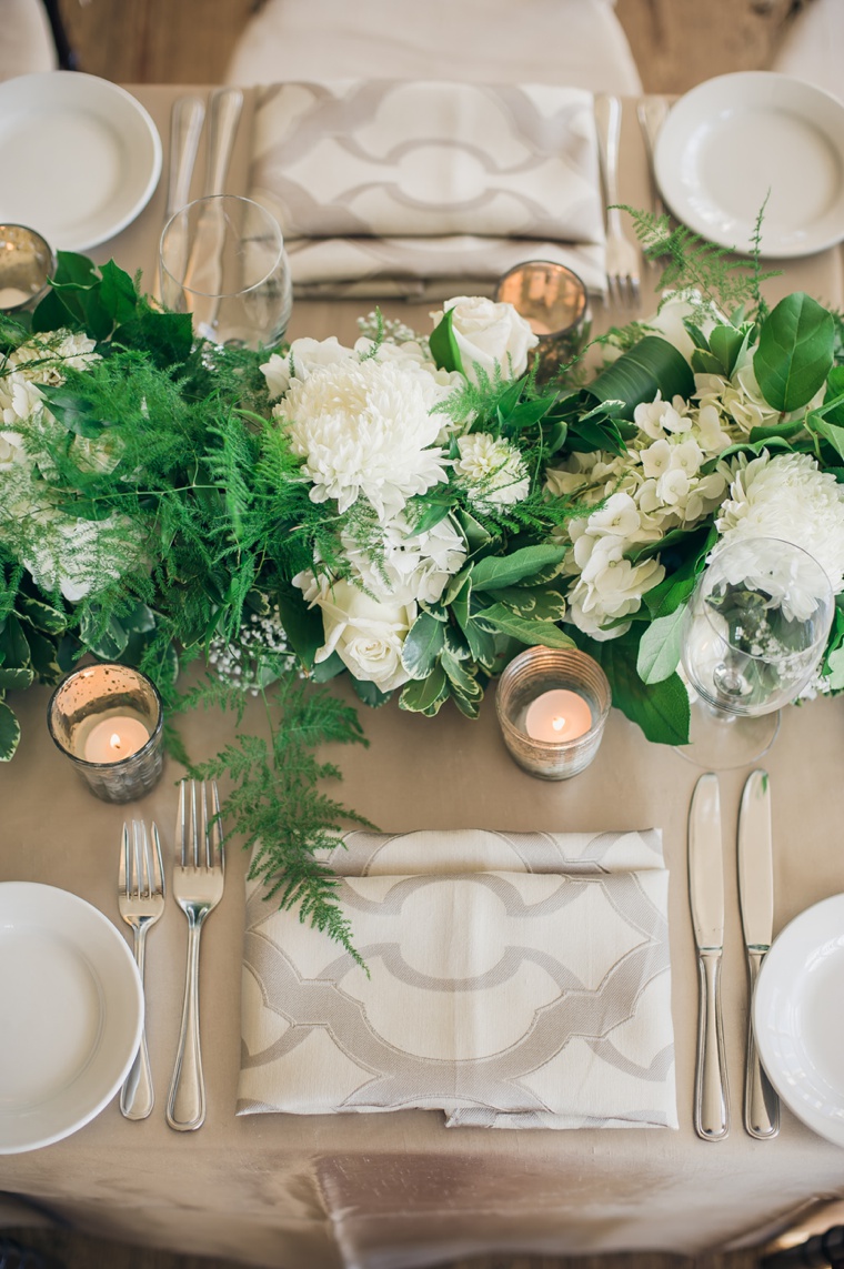 Elegant Green & White Charleston Wedding via TheELD.com