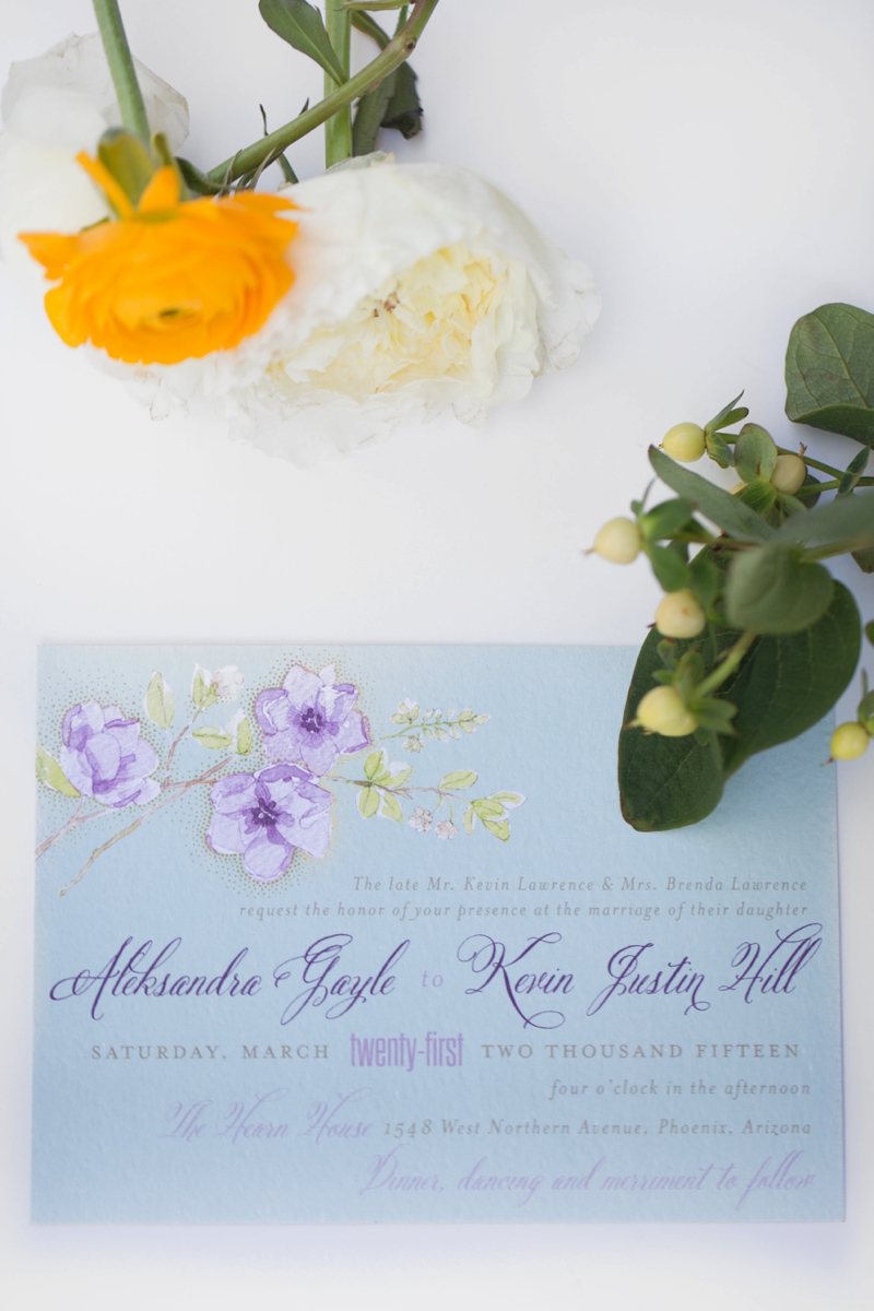 An Aqua and Lavender Wedding via TheELD.com